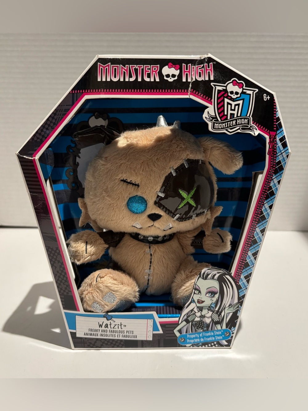 Monster High Watzit Plush Frankie Stein NEW NIB Freaky Fabulous Pet